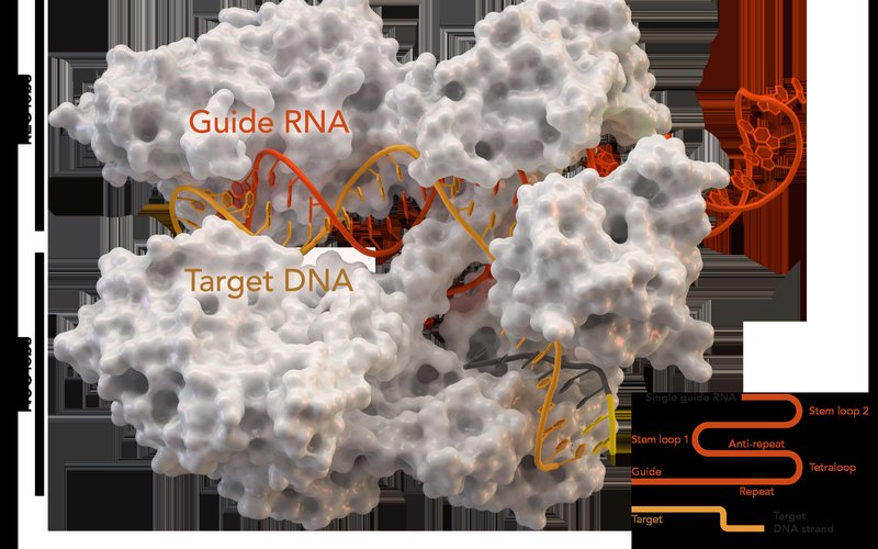 Технология CRISPR-Cas9 может редактировать ДНК живых организмов с точностью до одного нуклеотида.